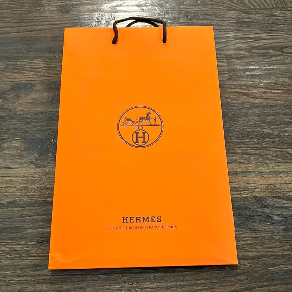 Hermes Orange Paper Bag